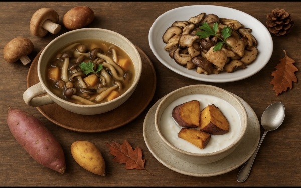 🍁秋のダイエットにおすすめ！きのこ＆芋で“食べて痩せる”食物繊維メニュー｜パーソナルジムXingfu（シンフー）